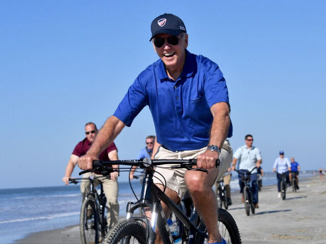 Biden has spent 41% of his time in office on vacation