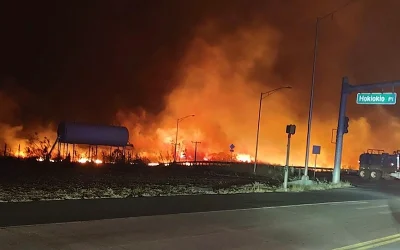 Hawaiian Fires Rage On, Forcing Some Locals To Flee Into Ocean oan