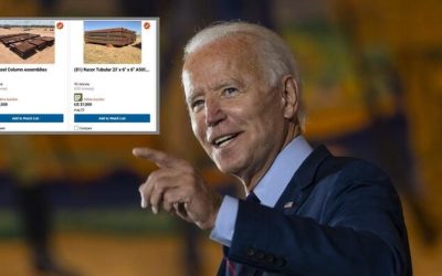 What A Steel: Biden Scrambles To Sell Off Trump’s Uninstalled Border Wall Before ‘Finish It Act’ Passes