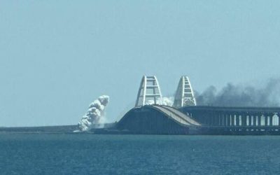 Crimean Bridge Targeted By Pair Of Missiles In Rare Daytime Attack