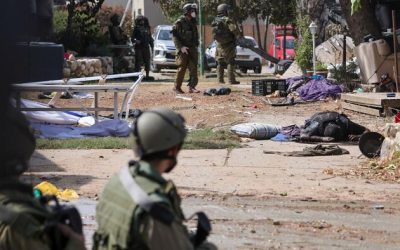 “It’s Not A Battlefield, It’s A Massacre”: Israeli Army Takes Foreign Press To Scenes Of Kibbutz Slaughter