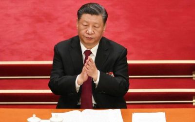 Xi Makes Unprecedented PBOC Visit Amid Property Sector Turmoil