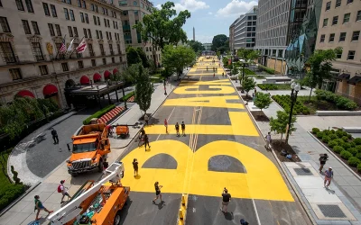 D.C. Spends Over $270,000 To Re-Paint BLM Plaza As Crime Rises oan