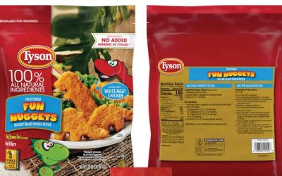 30,000 Pounds Of Tyson “Fun Nuggets” Hit With Recall Over Metal Shards