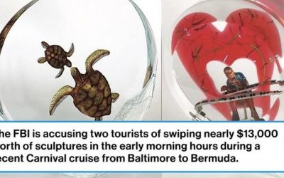 Couple Steals Two Sculptures Worth $13,000 From A Carnival Cruise