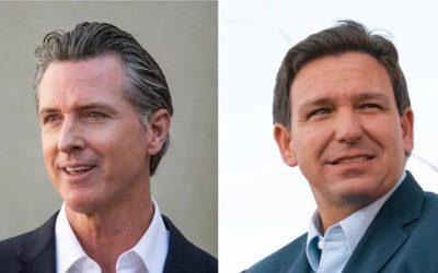 Newsom Vs. DeSantis Debate In One Week Despite SuperPAC Head Quitting Over ‘Untenable’ Goals