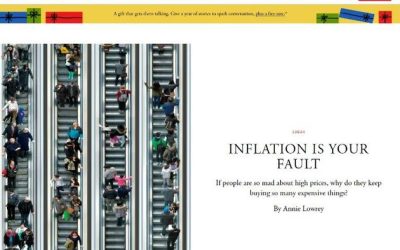 “Inflation Is Your Fault” And Other Self-Loathing Liberal Lies