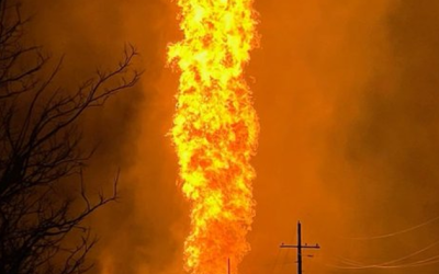 NatGas Pipeline Erupts In 500-Foot Fireball In Western Oklahoma