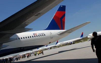 Delta Boeing 757 Front Wheel Falls Off While Preparing For Takeoff oan