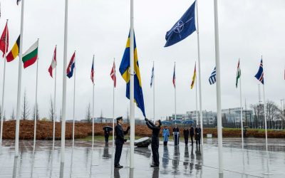 Swedish Flag Raised At NATO HQ To Establish Country’s Status As 32nd Member oan