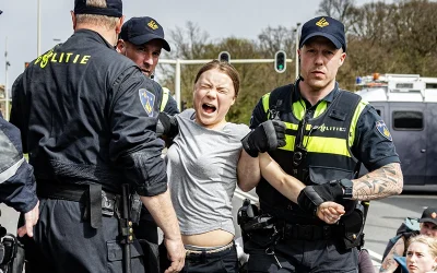Greta Thunberg Detained At Demonstration In The Netherlands oan