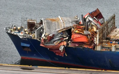Cargo Ship Dali Refloated To Port, Weeks After Bridge Collapse oan