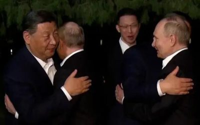 White House Reacts To Ultra-Rare Putin-Xi Hug During Visit Highlighting Closer Military Ties