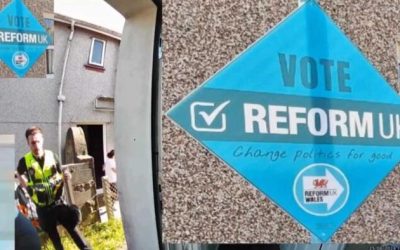 Welsh Police Pay Home Visit To Man For Displaying Reform UK Political Sign
