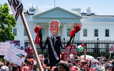 Thousands Of Anti-Israel Protesters Arrive At The White House oan
