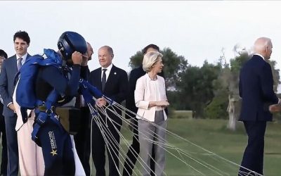 Watch: Biden Wanders Off On His Own At G7 Meeting Like A Dementia Patient