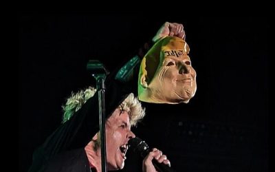 Green Day Frontman Slammed For Holding Up ‘Trump Head’ At Concert