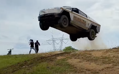 YouTuber WhistlinDiesel ‘Full Sends’ Cybertruck Through Durability Test, Including ‘C-4’ Denotation 