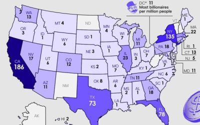 Mapping The Number Of US Billionaires In Each State