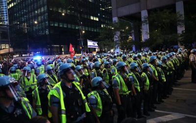 “The Torch Has Been Passed” – Protests Escalate As Obamas & RINOs Take The Stage On DNC Day 2