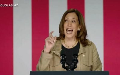 After Letting 600K Criminals Into The US, Kamala Slithers Down To The Border And Does Trump Impression