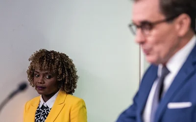 Jean-Pierre Purposely Blocks John Kirby From Briefing Room Podium oan
