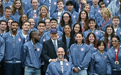 Biden Welcomes U.S. Olympians And Paralympians oan