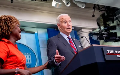 Biden Accused Of ‘Overshadowing’ Kamala After Joking He’s Back In The Race In Surprise Briefing Room Appearance oan