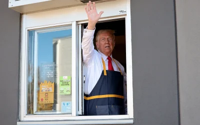 Trump Works Fry Cooker At MacDonald’s, Challenges Harris’ Fast-Food Work Claims oan