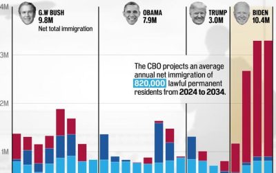 Visualizing US Net Immigration By President