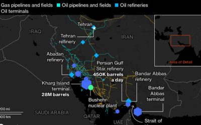 Iran’s Oil Tankers Flee Biggest Export Terminal Fearing Israeli Attack