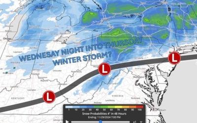Winter Storm Threat Looms Over Thanksgiving Travel Week In Mid-Atlantic & Northeast