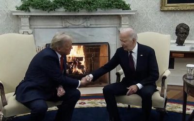 Leftists Melt Down As Biden Is Nice To Trump During White House Welcome