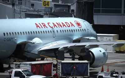 Air Canada Flight Makes Emergency Landing, Plane Catches Fire While Skidding Down The Runway oan