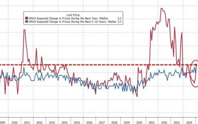 UMich Inflation Expectations Soar To Highest Since 2008 As Democrats Confidence Slumps