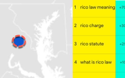 DC Internet Searches For “Criminal Defense Lawyer” & “RICO Law” Erupt As DOGE Drains Swamp