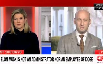 Miller Embarrasses CNN Over Absurd Trump-Musk DOGE Question