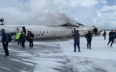 Delta Regional Jet Crashes At Toronto Pearson Airport