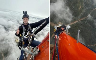 Watch: FCC Chairman Brendan Carr Scales 1,800-Foot Tower