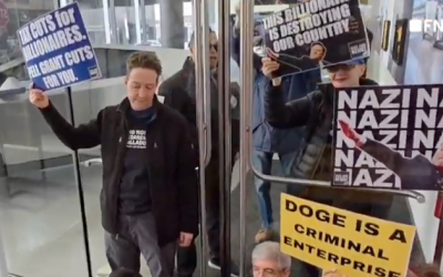 Deranged Leftists Storm Manhattan Tesla Showroom, Chant “Zelenskyy Is Hero”