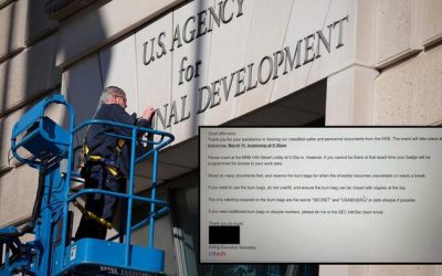 “Shred And Burn All Documents”: USAID Staff Ordered To Destroy Evidence On Tuesday