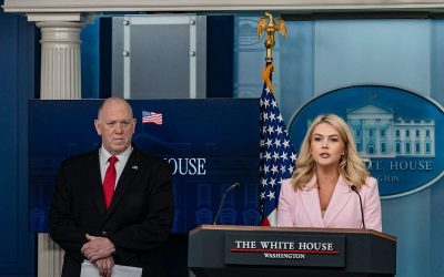 WH Press Secy Karoline Leavitt Kicks Off Trump’s First 100-Days Celebration With Briefing On Border Security oan