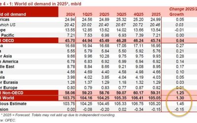 OPEC Lowers 2025 Oil Demand Forecast On Trade Tensions