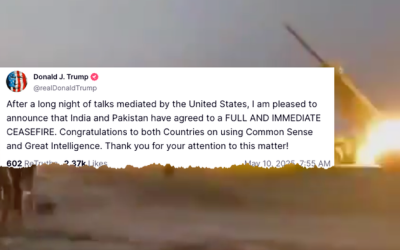Trump Says India And Pakistan Agreed To “Full & Immediate Ceasefire”