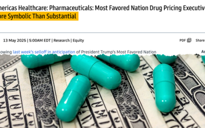 Aimed At Pressuring Big Pharma; Goldman Says Trump’s Drug Exec. Order “Symbolic, Not Substantial”