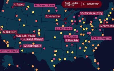 Mapping Every Understaffed Air Traffic Control Tower In The US