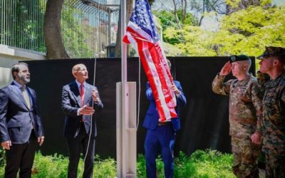 Stars & Stripes Raised Over US Embassy Damascus, Now With Syrian Al-Qaeda Founder As Country’s President