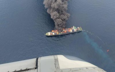 Container Ship Rocked By Explosion Off Indian Coast 