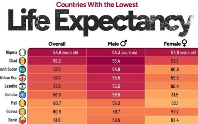 Which Countries Have The Lowest Life Expectancy?