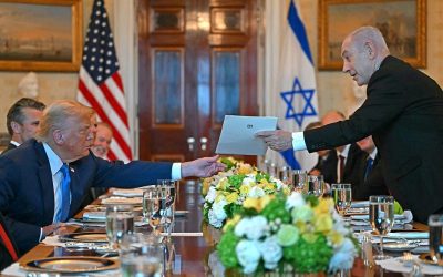 Netanyahu presents Trump with formal Nobel Peace Prize nomination during WH meeting oan